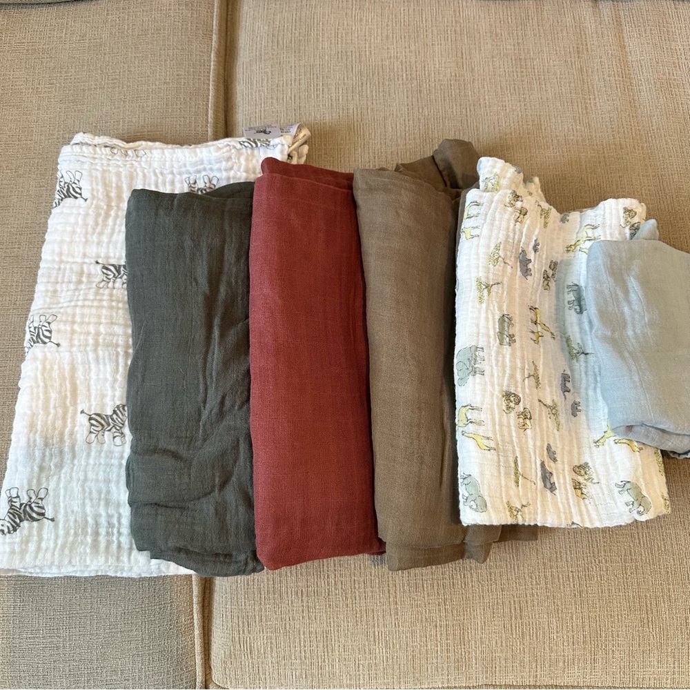 Momcozy Muslin Swaddle Blankets And Others Bundle